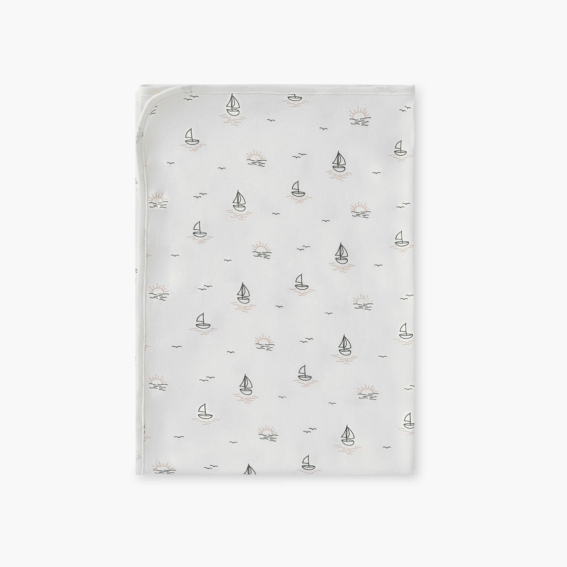 Juniors Nautica Print Receiving Blanket - Set of 2 - 70x70 cm