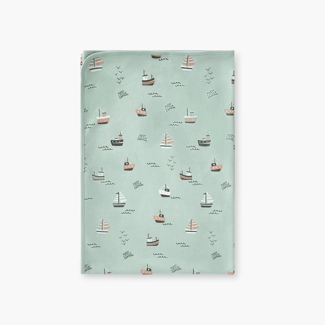 Juniors Nautica Print Receiving Blanket - Set of 2 - 70x70 cm