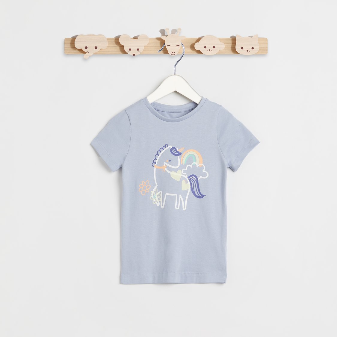 Juniors Unicorn Print T-shirt and Pyjama Set