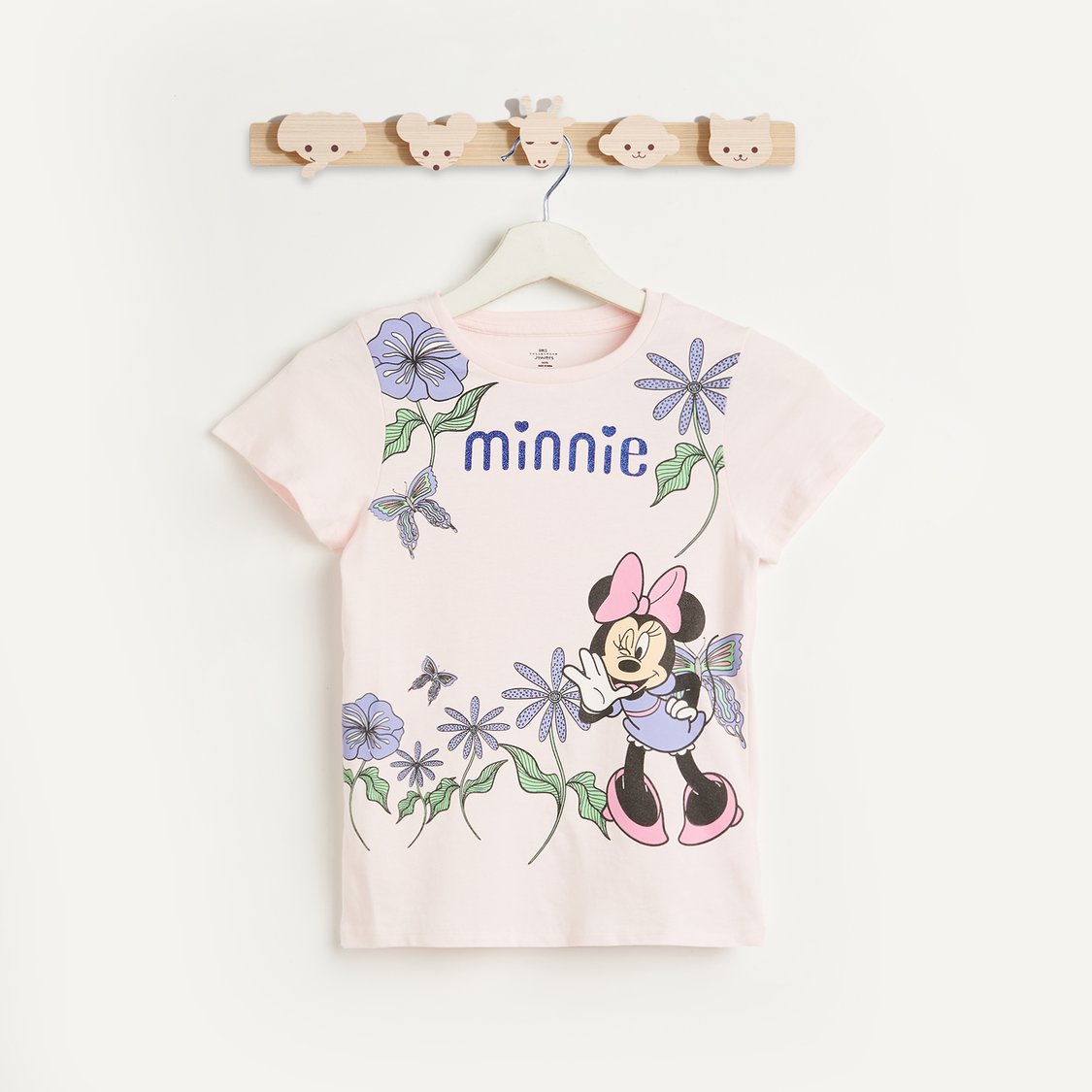 Juniors Minnie Print T-shirt