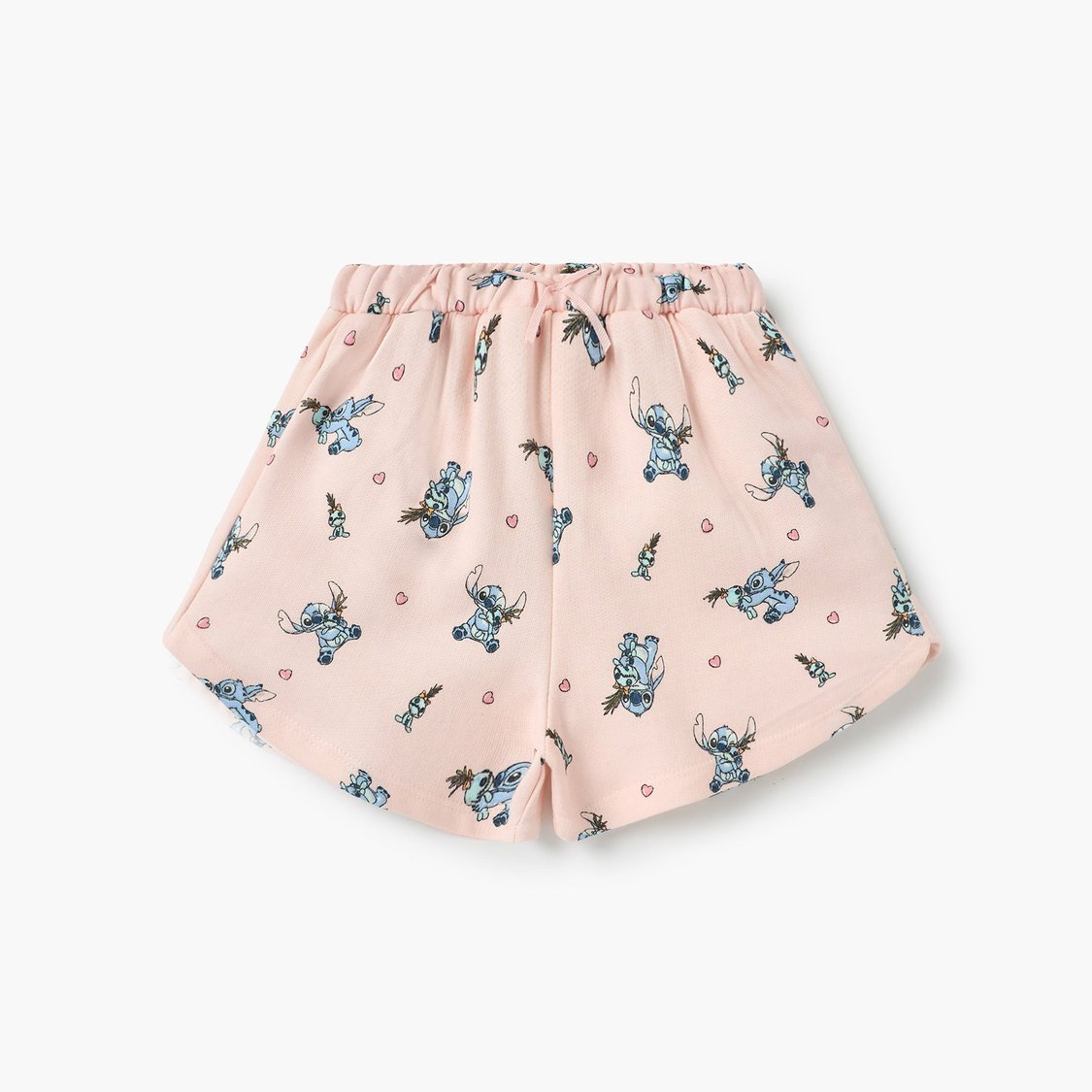 Juniors Stitch Print Shorts with Drawstring Closure - Set of 2