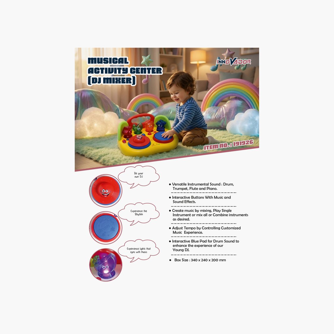 Innovador DJ Mixer Musical Activity Toy