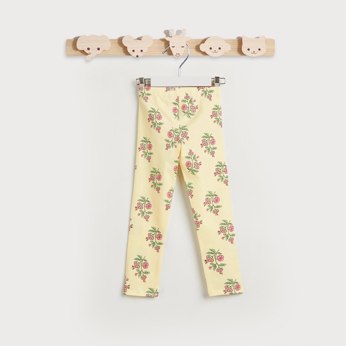 Juniors Floral Print Leggings with Elasticated Waistband