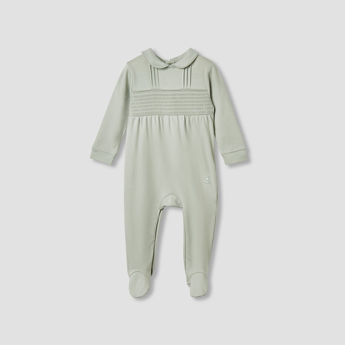 Giggles Pintuck Closed Feet Sleepsuit with Long Sleeves