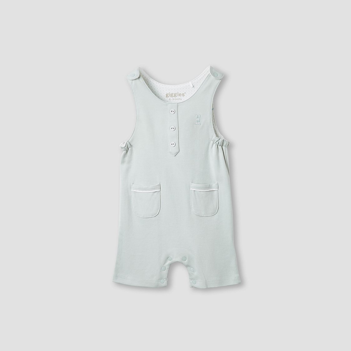 Giggles Solid T-shirt and Dungaree Set