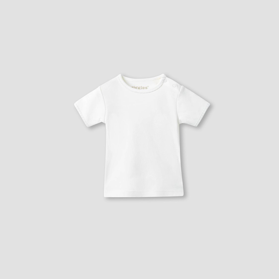 Giggles Solid T-shirt and Dungaree Set
