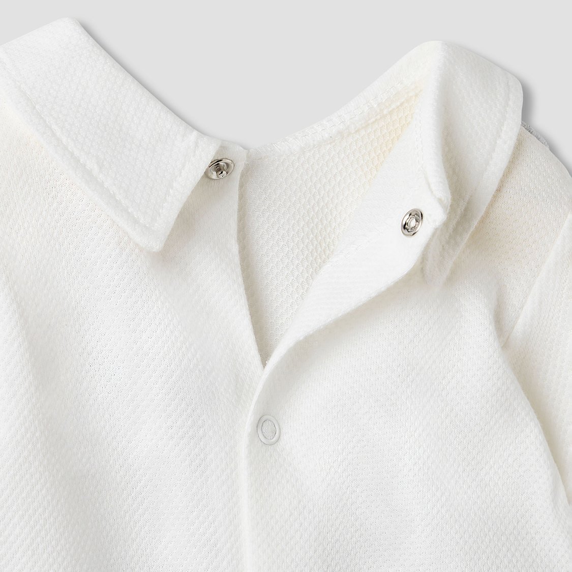 Giggles Collared Sleepsuit with Long Sleeves
