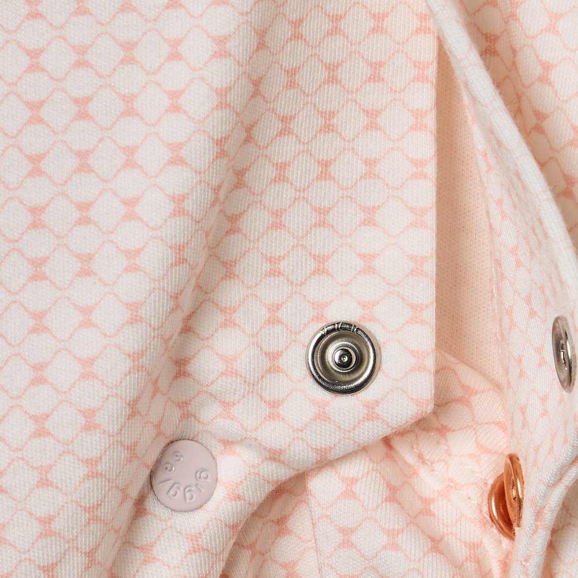 Giggles Printed Sleepsuit with Pintuck Detail