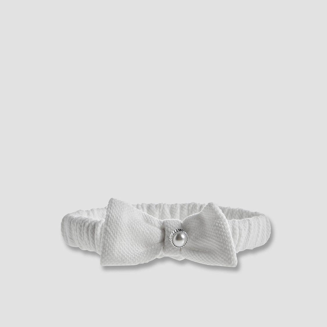 Giggles Pearl Embellished Bow Headband