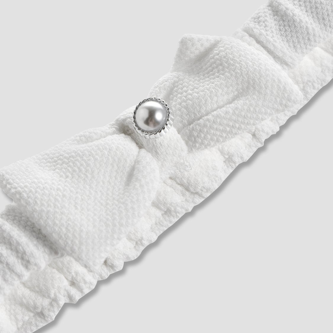 Giggles Pearl Embellished Bow Headband
