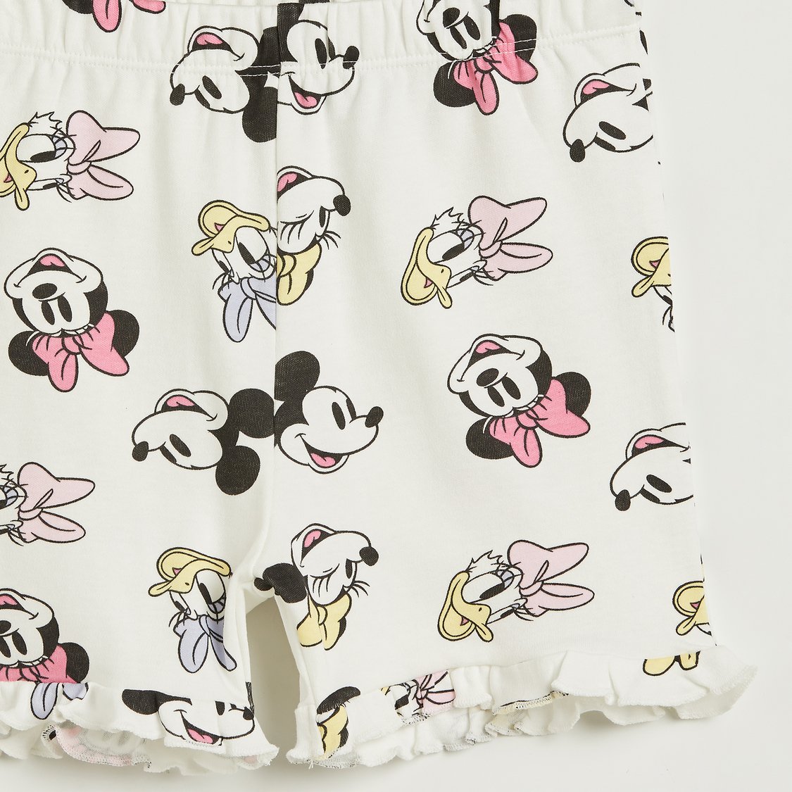 Mickey Mouse and Friends Print T-shirt and Shorts Set