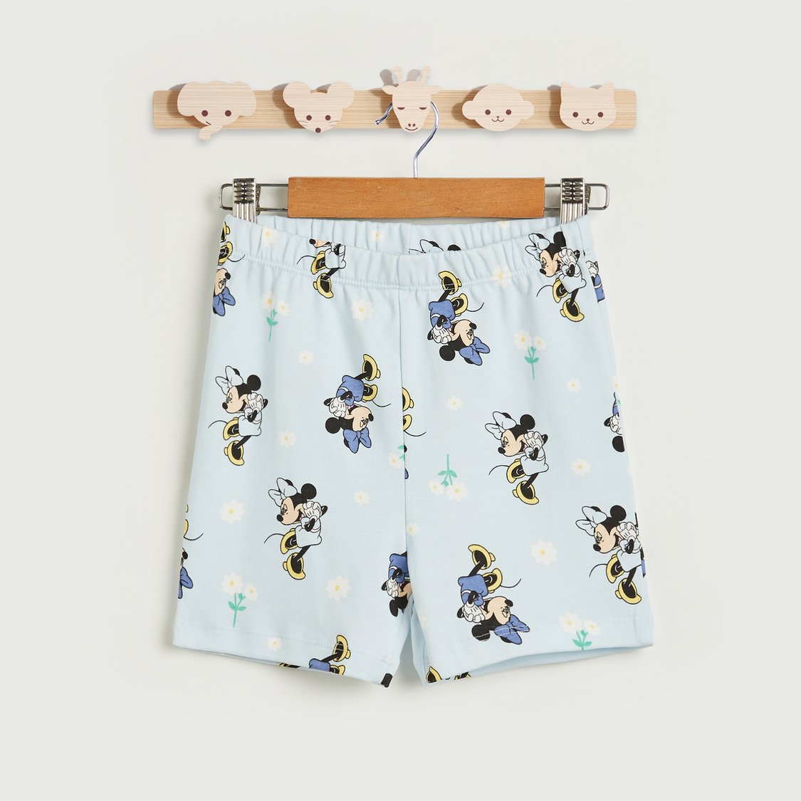 Minnie Mouse Print Short Sleeves T-shirt and Shorts Set