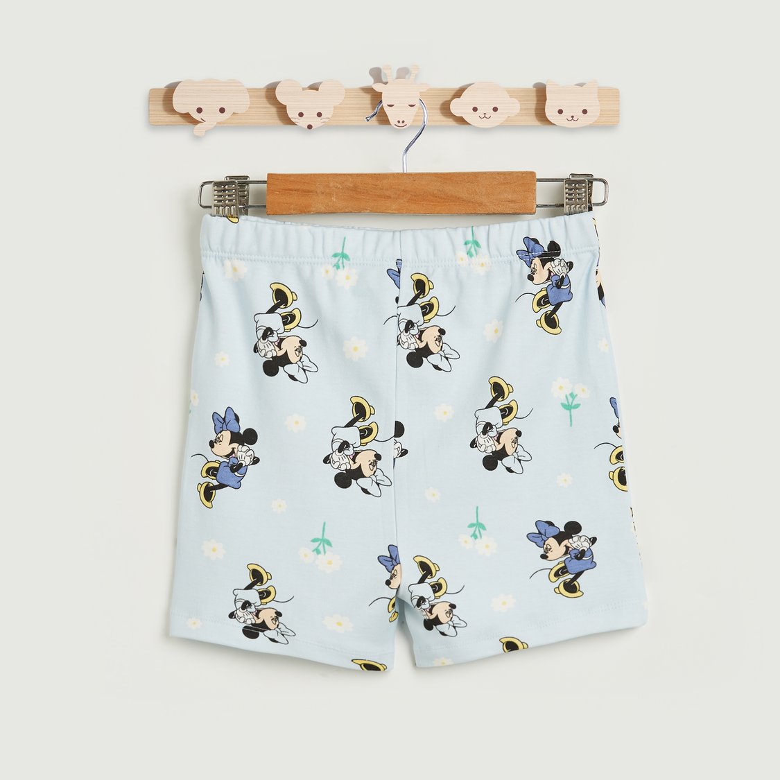 Minnie Mouse Print Short Sleeves T-shirt and Shorts Set