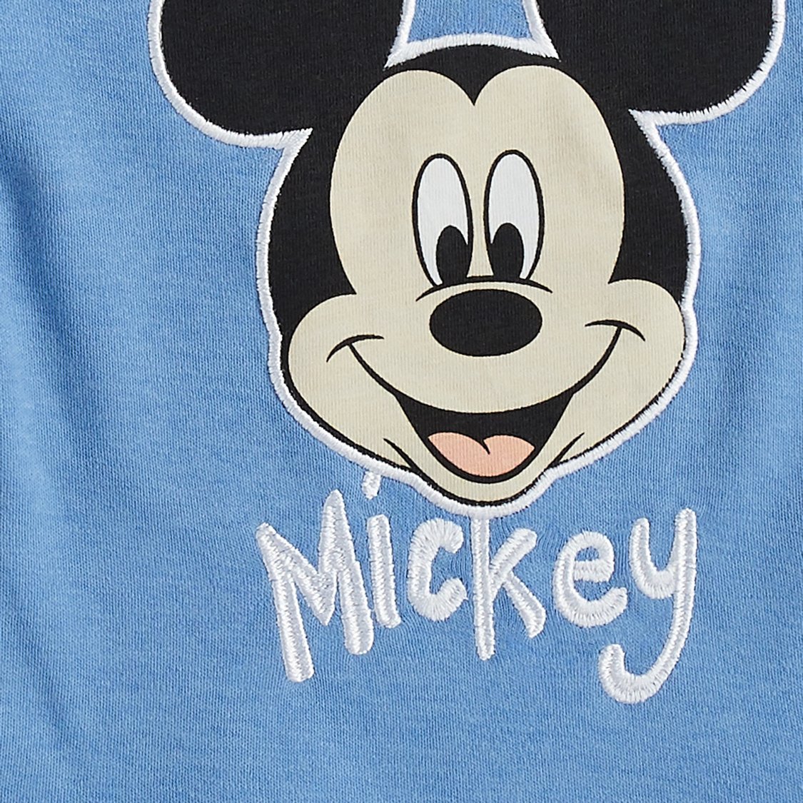 Mickey Mouse Print T-shirt and Shorts Set