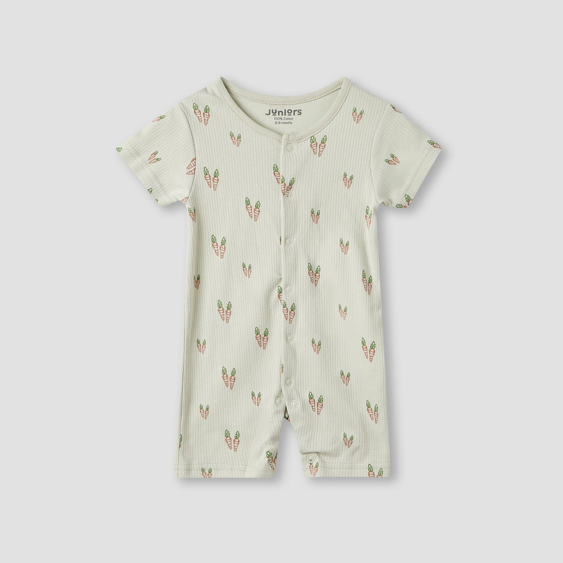 Juniors Farm Print Romper with Short Sleeves - Set of 3