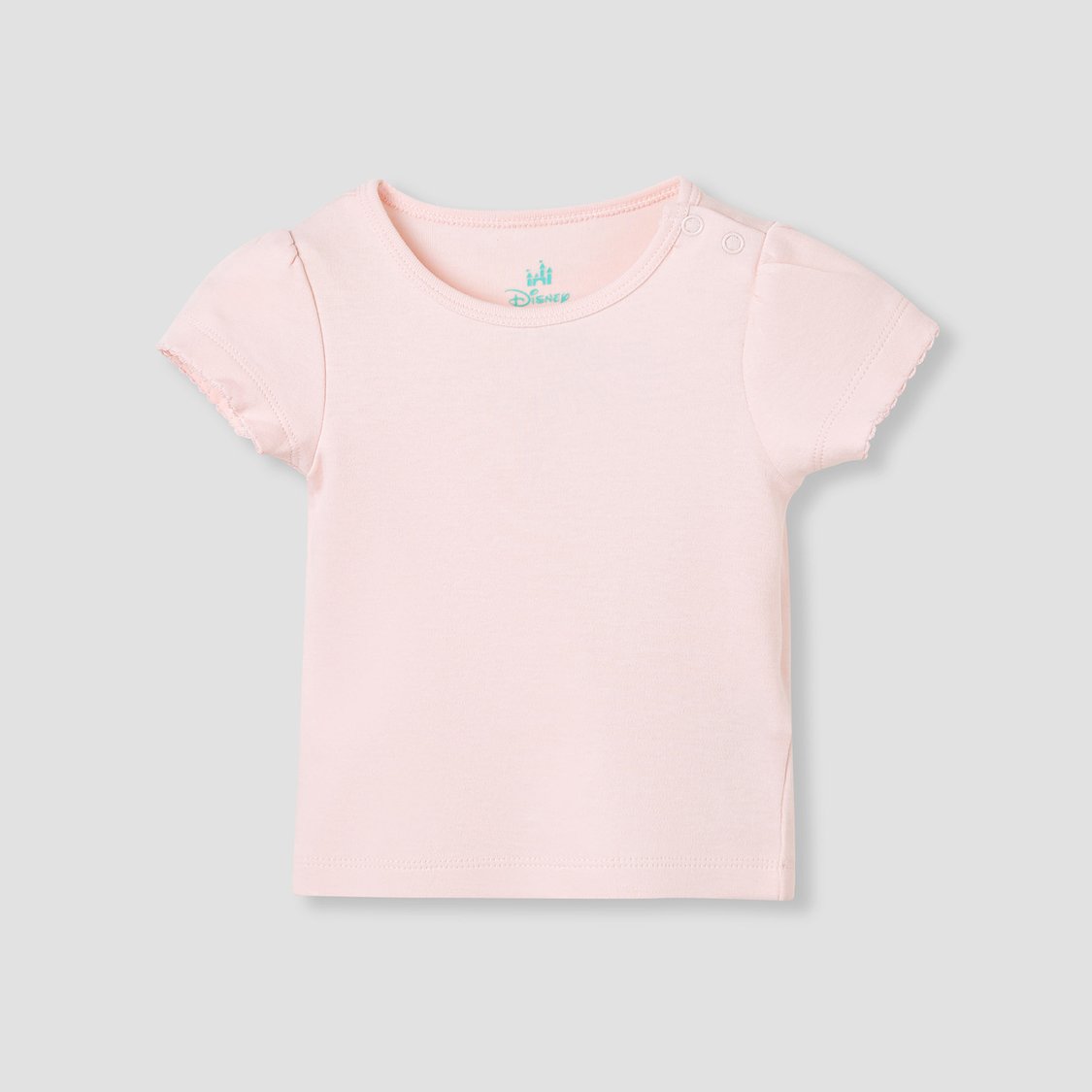Minnie Mouse Print Dungaree Dress and T-shirt Set