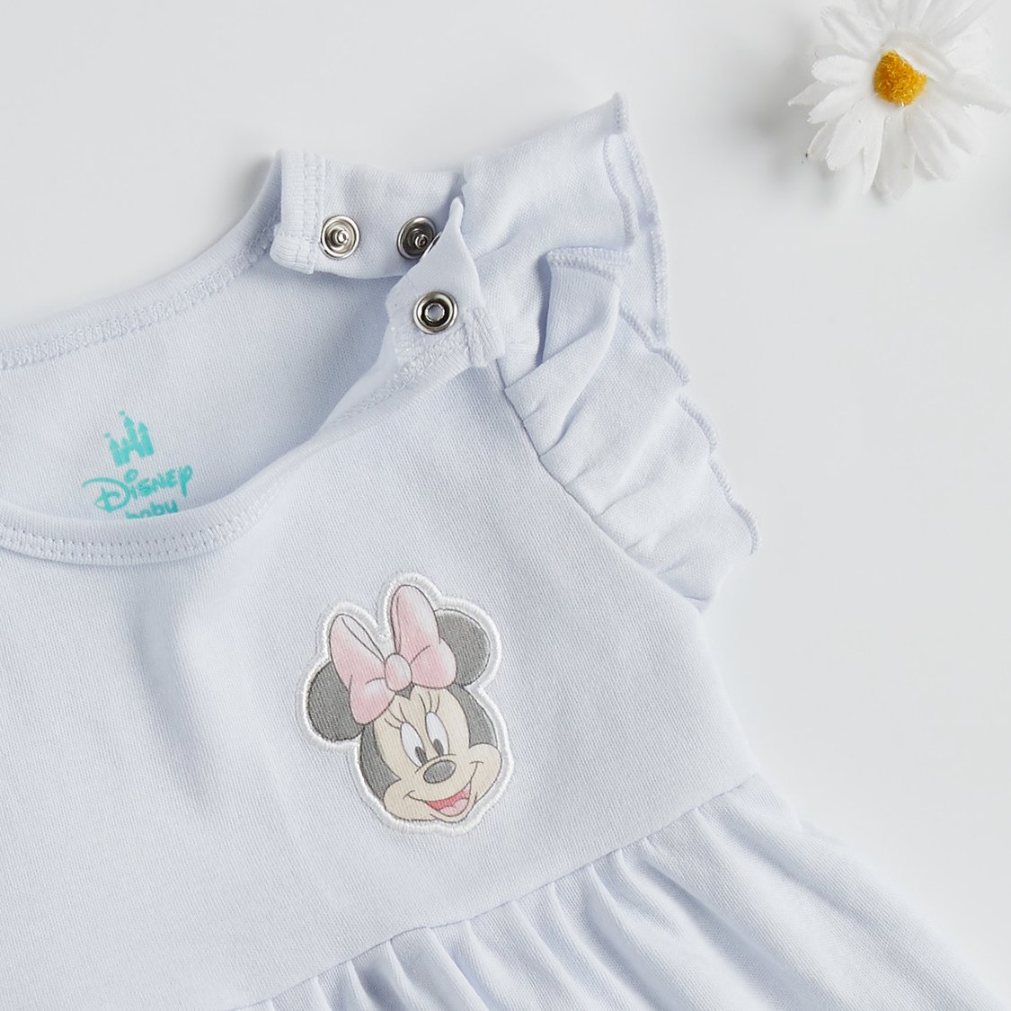 Minnie Mouse Print Cap Sleeves Dress