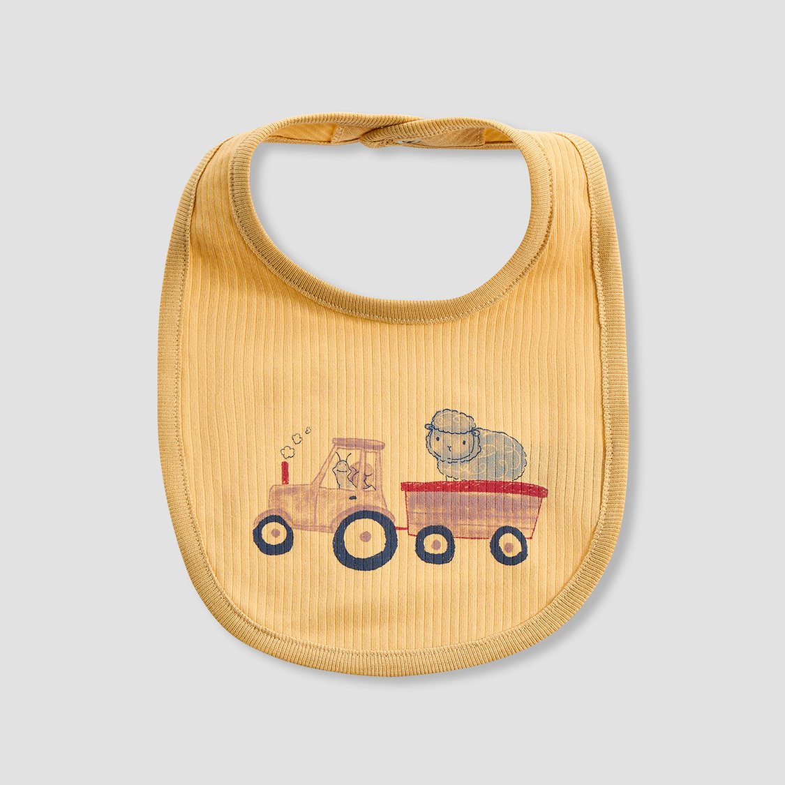 Juniors Printed Bib with Snap Button Closure - Set of 3