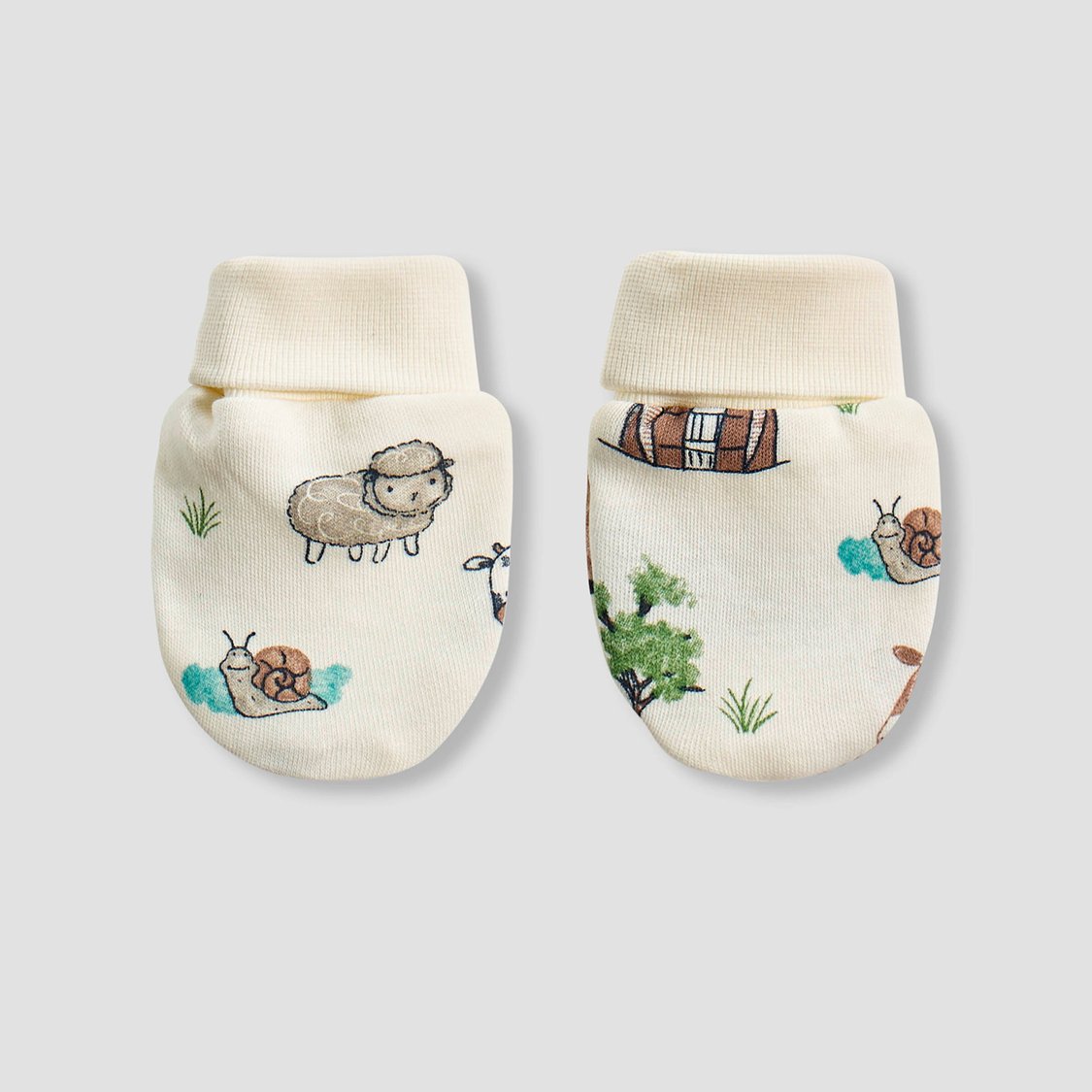 Juniors Farm Print Mittens - Set of 3