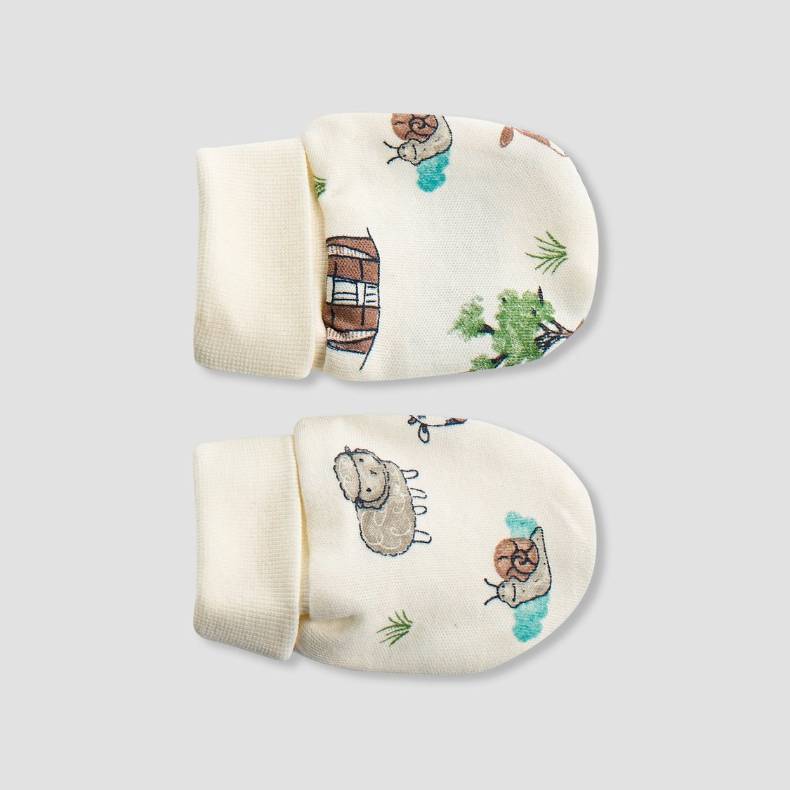 Juniors Farm Print Mittens - Set of 3