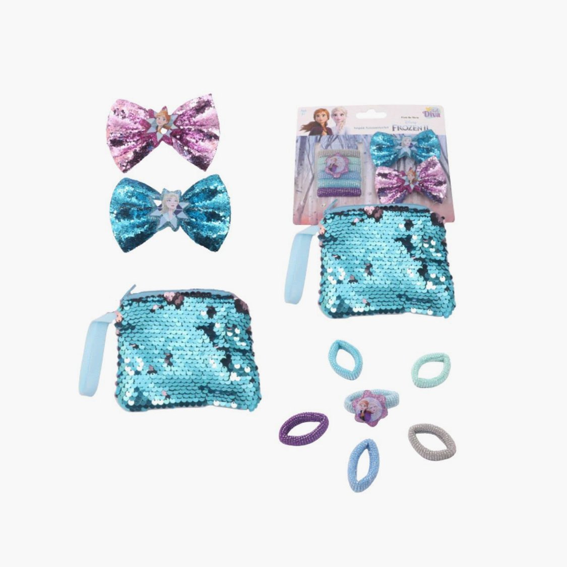 Li'l Diva Frozen 2 Sequin Hair Accessories Set