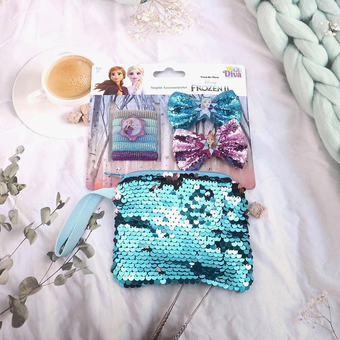 Li'l Diva Frozen 2 Sequin Hair Accessories Set