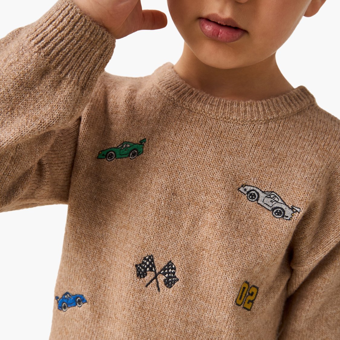 Juniors Embroidered Pullover with Long Sleeves