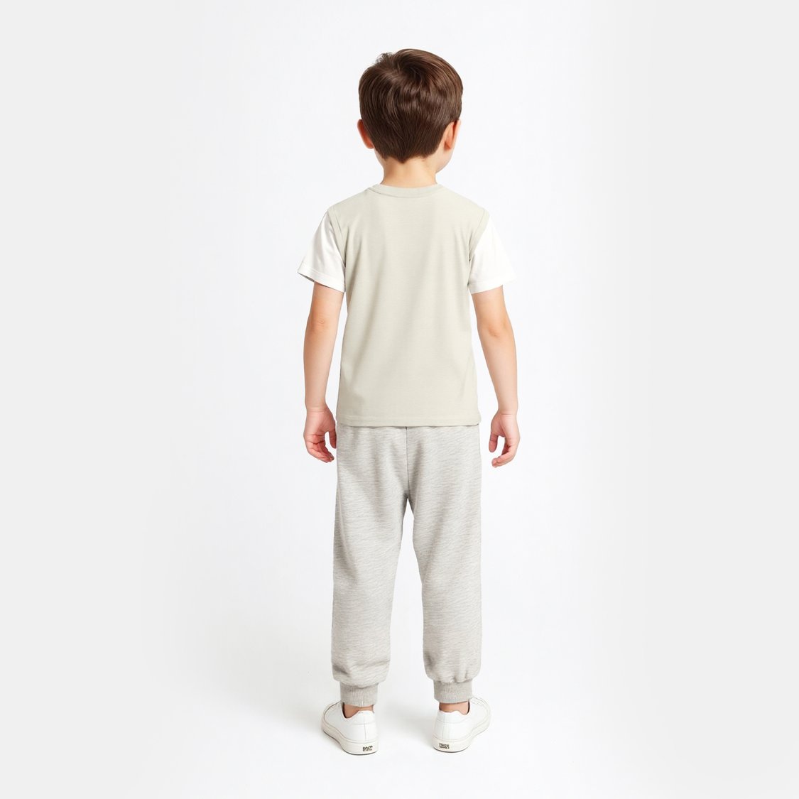 Kappa Logo Print T-shirt with Mock Sleeves