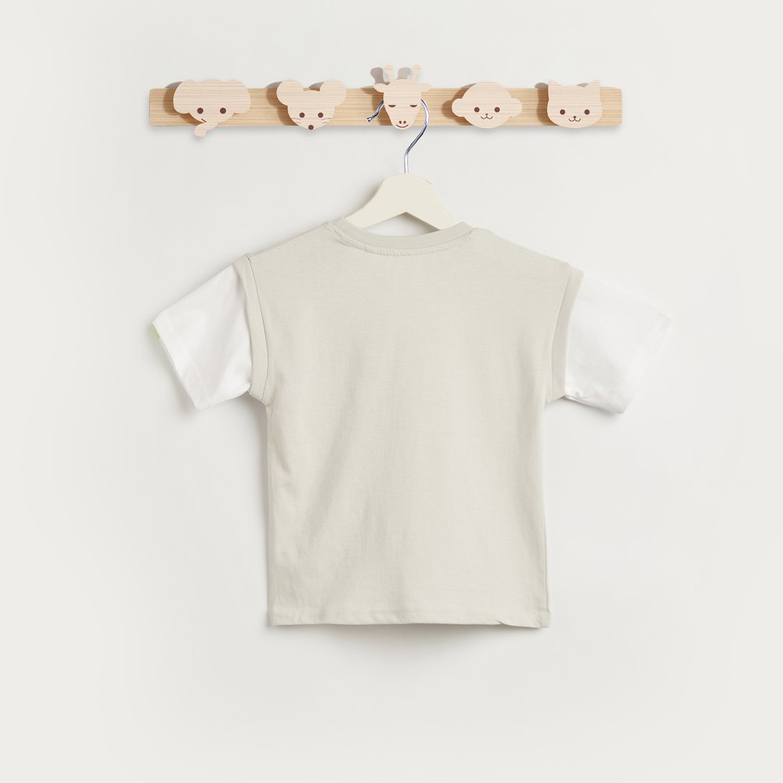 Kappa Logo Print T-shirt with Mock Sleeves