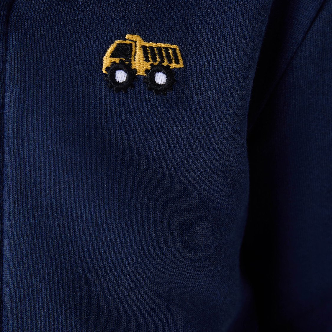 Juniors Vehicle Embroidered Hoodie with Kangaroo Pocket