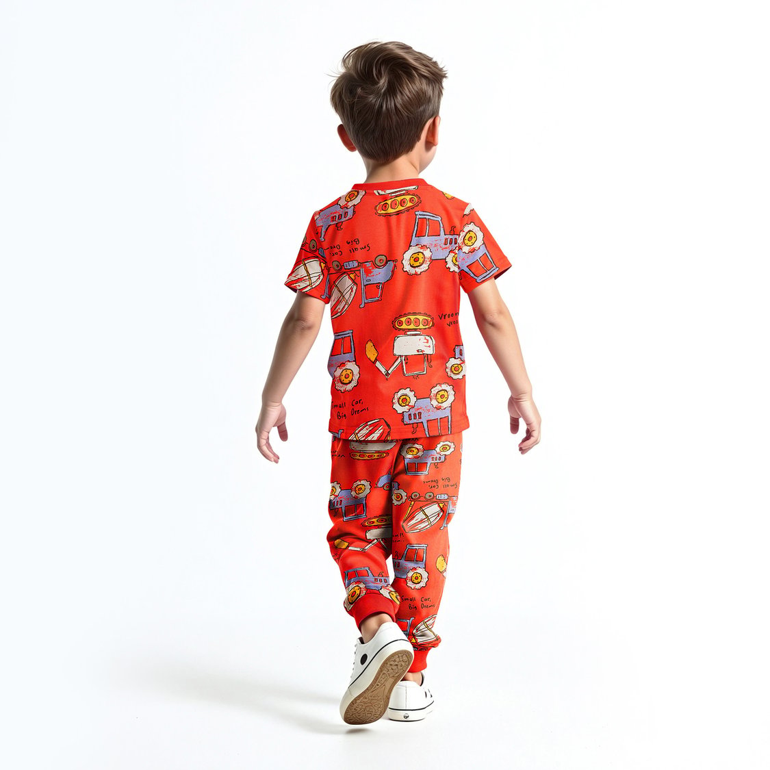 Juniors Vehicle Print T-shirt and Pyjama Set