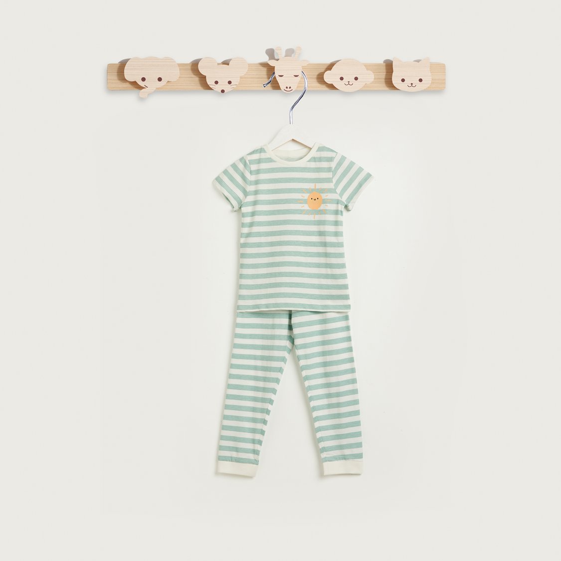Juniors Striped T-shirt and Pyjama Set