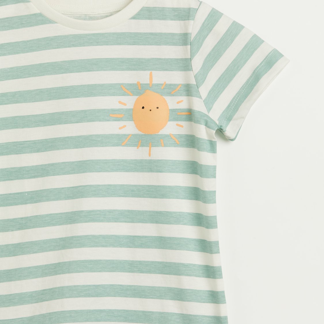 Juniors Striped T-shirt and Pyjama Set