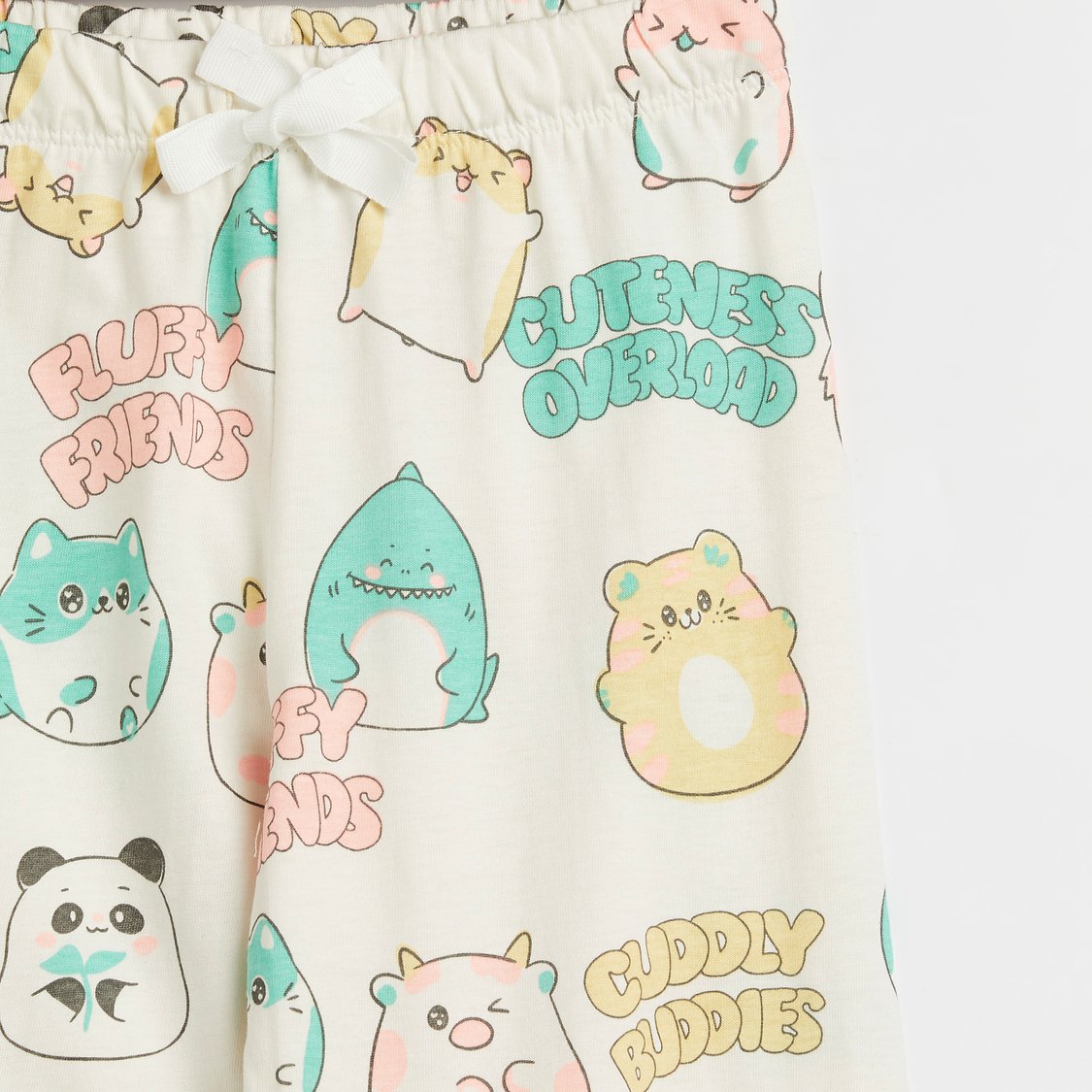 Juniors Printed T-shirt and Pyjama Set