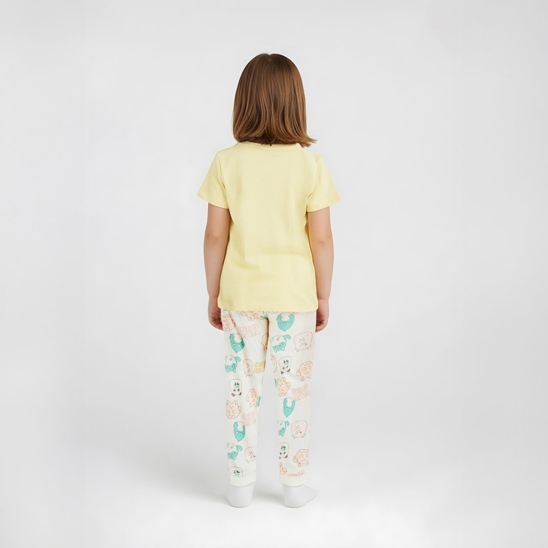 Juniors Printed T-shirt and Pyjama Set