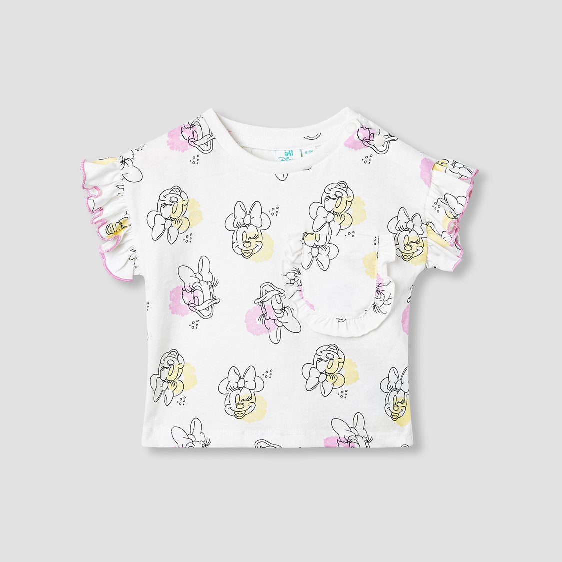 Minnie Mouse Print Top with Ruffles - Set of 2