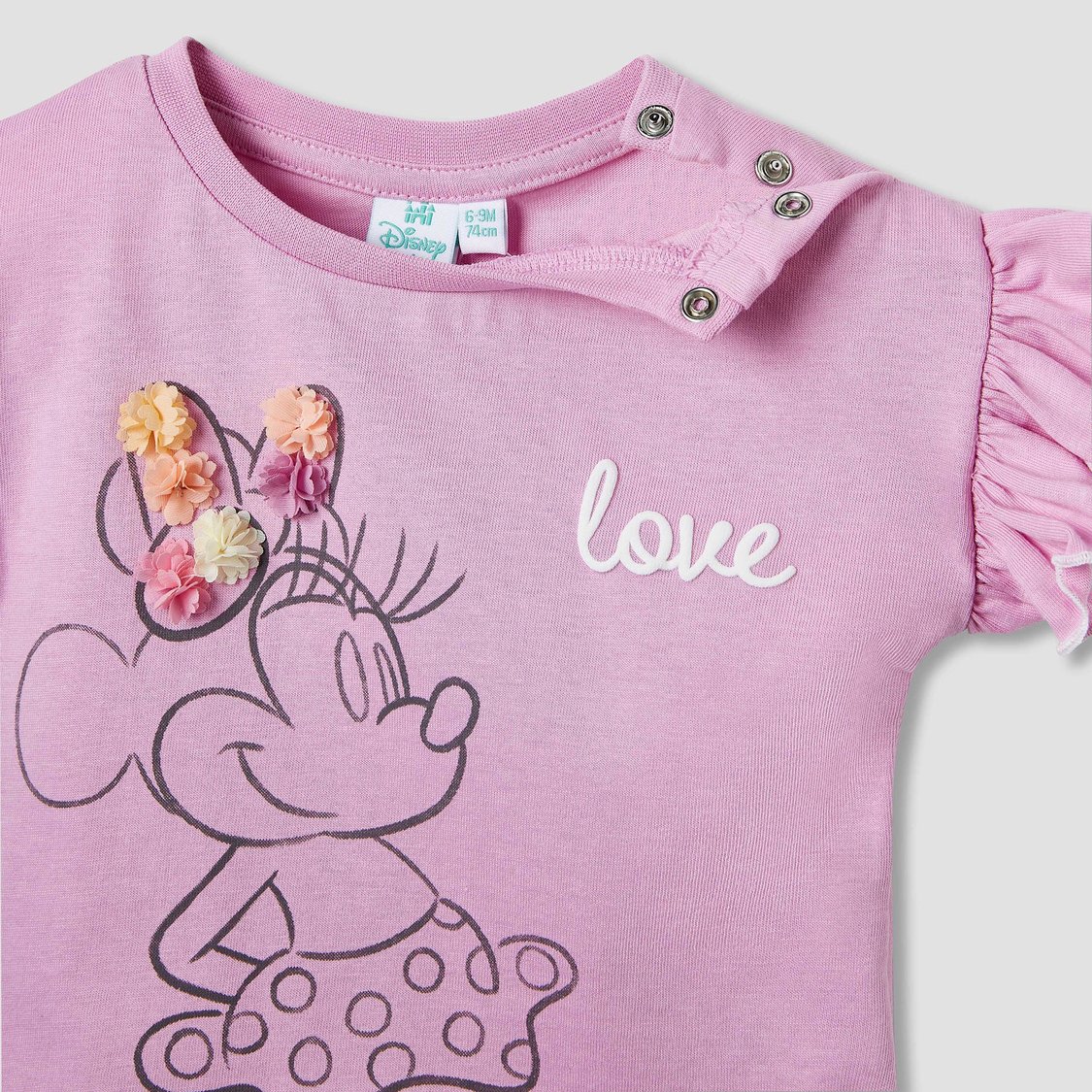 Minnie Mouse Print Top with Ruffles - Set of 2