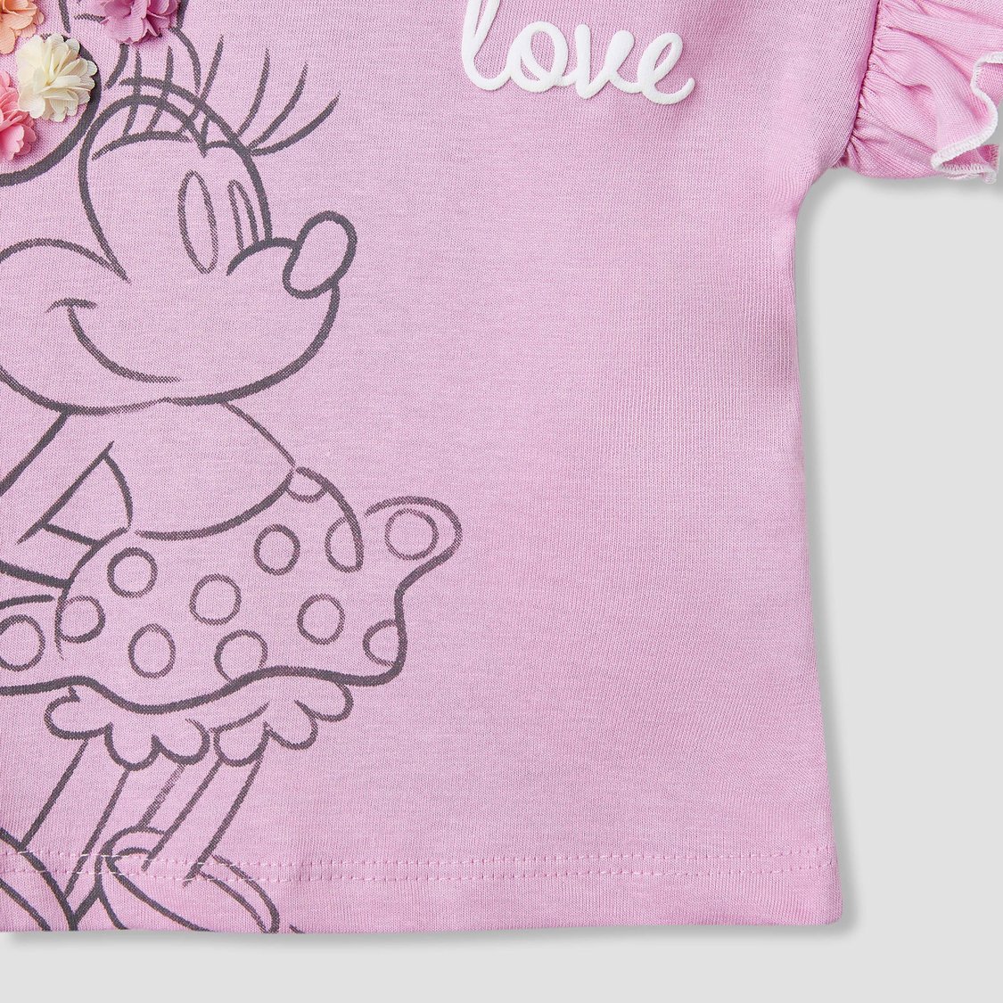 Minnie Mouse Print Top with Ruffles - Set of 2