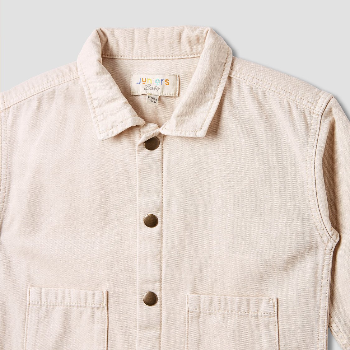 Juniors Solid Shirt with Pockets