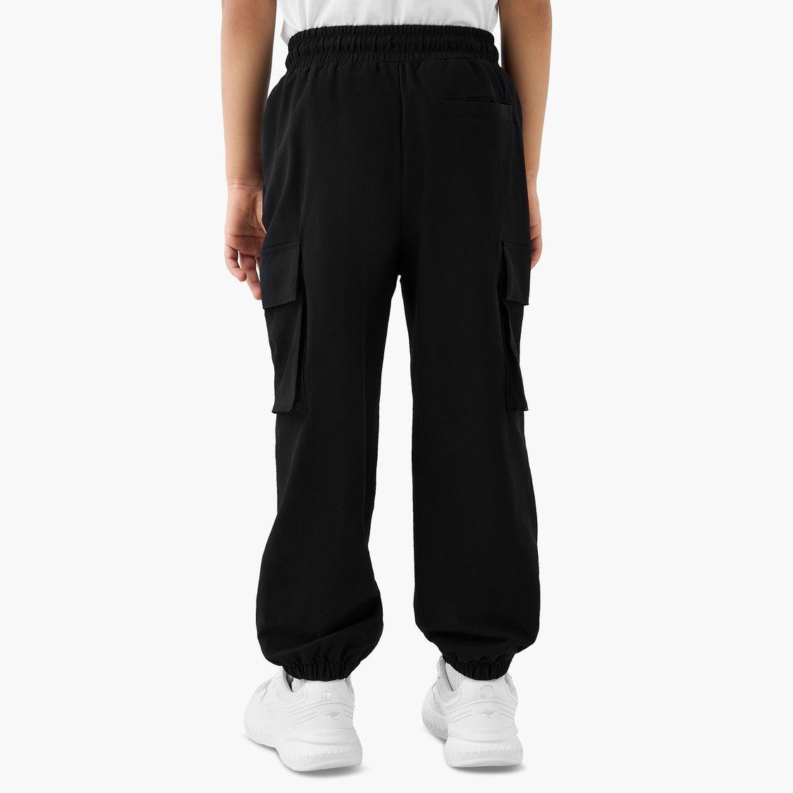 Kappa Logo Print Joggers with Cargo Pockets