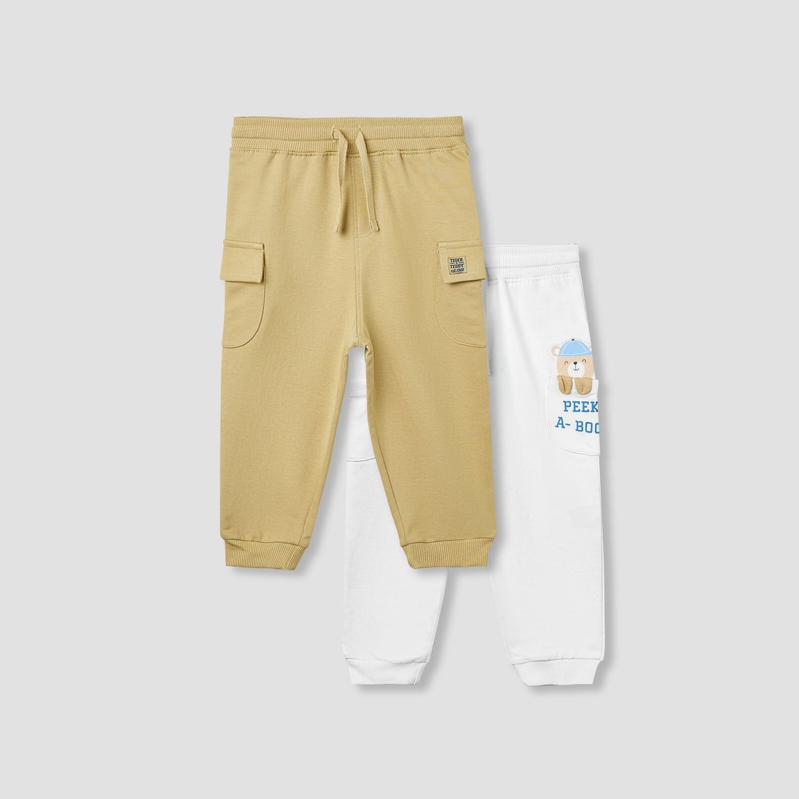 Juniors Assorted Joggers with Drawstring Closure - Set of 2