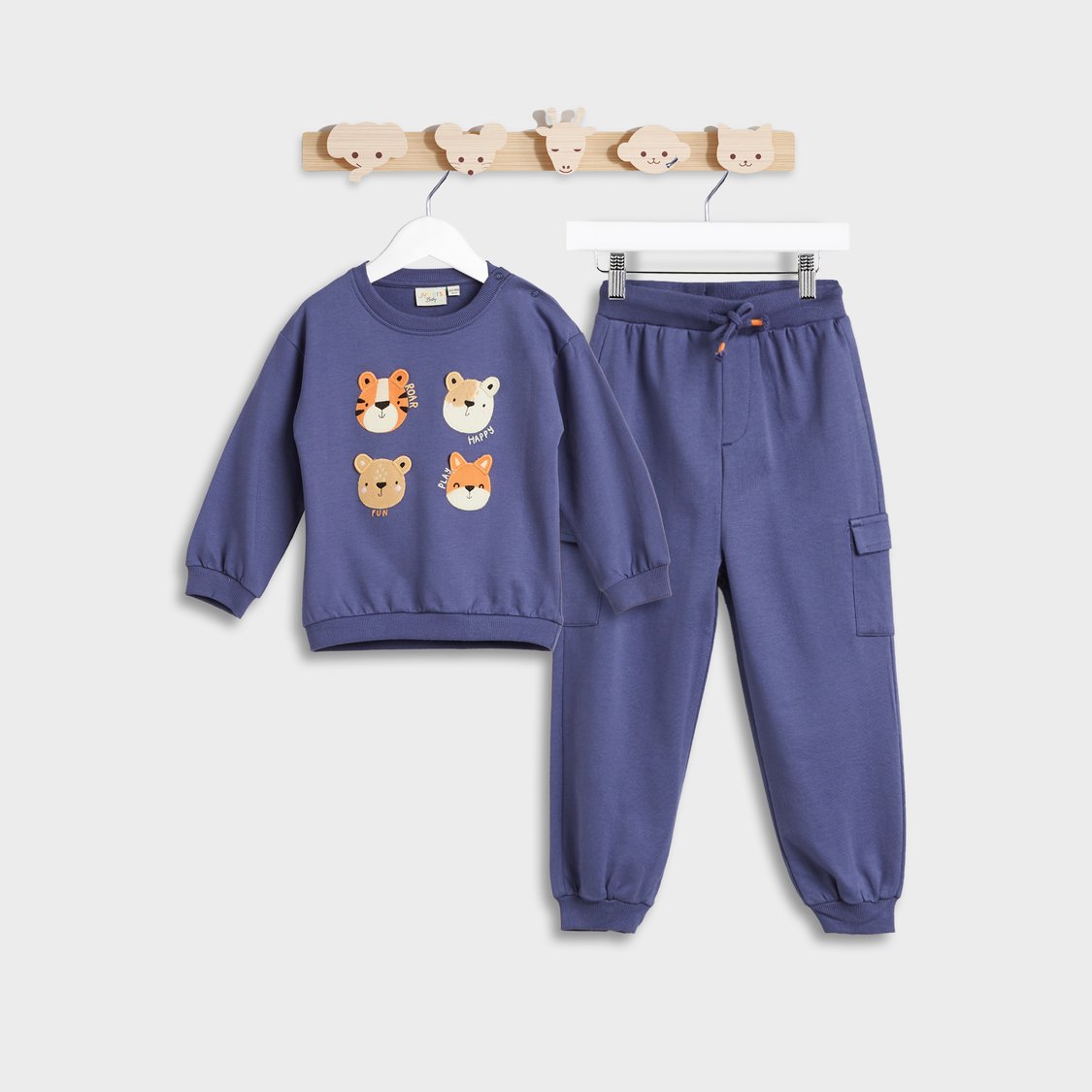 Juniors Applique Sweatshirt and Joggers Set