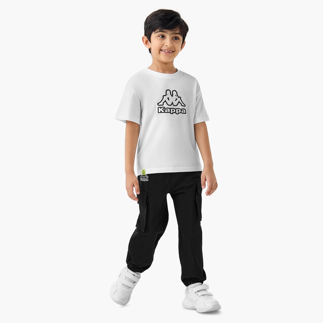 Kappa Logo Print T-shirt with Short Sleeves