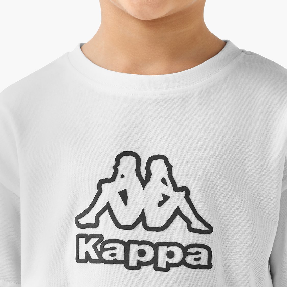 Kappa Logo Print T-shirt with Short Sleeves
