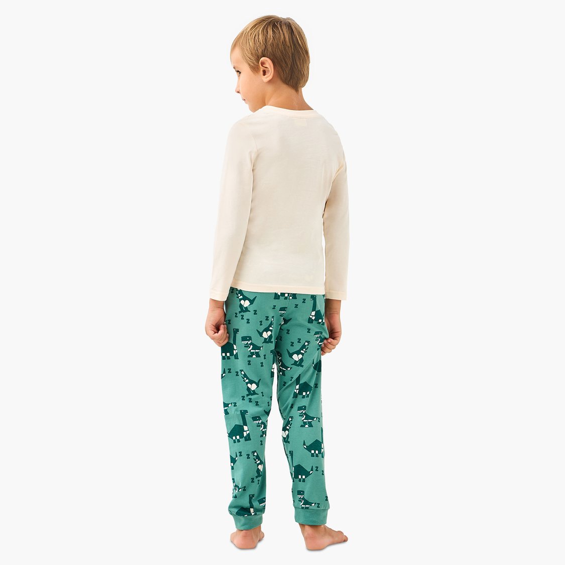 Juniors Dinosaur Print T-shirt and Pyjama Set