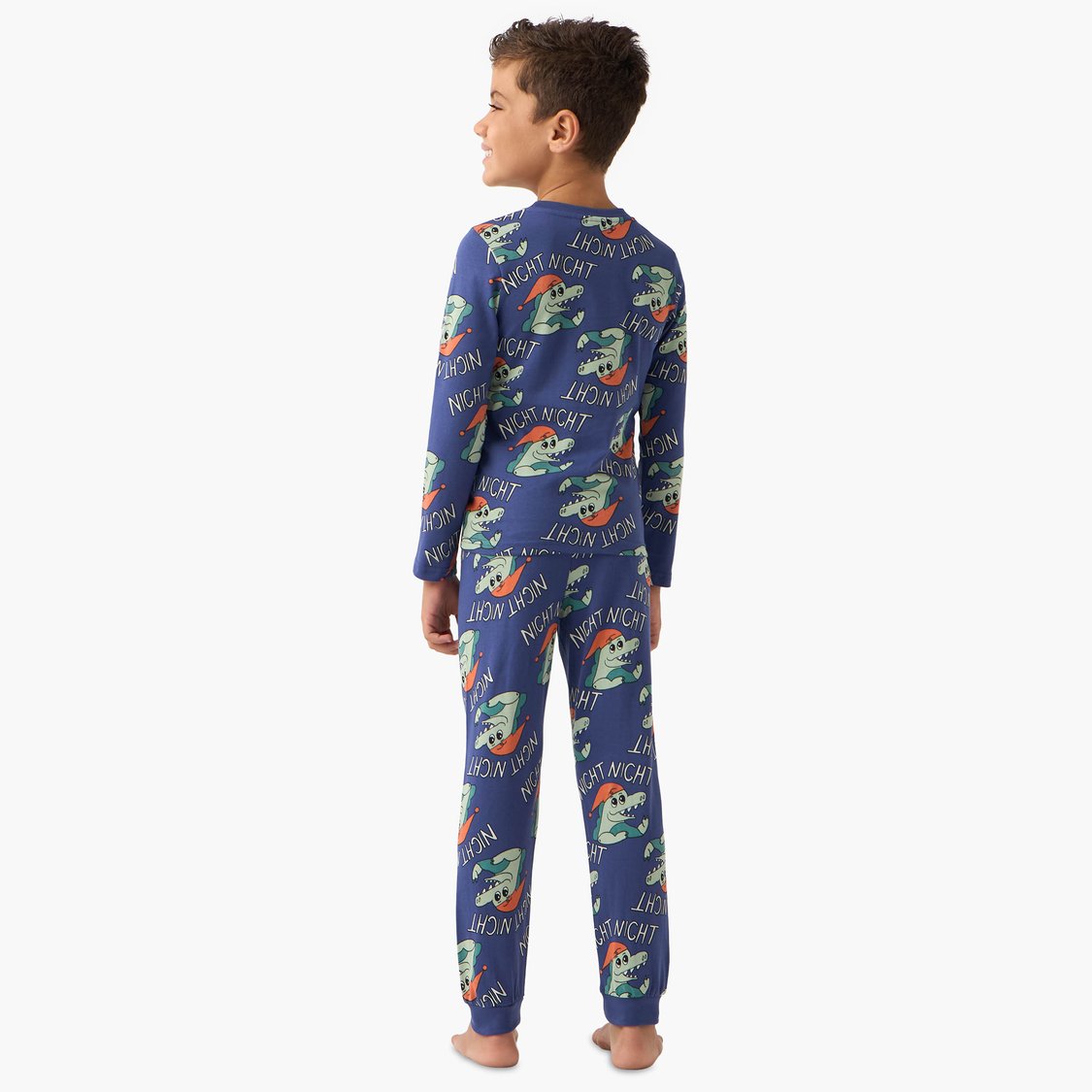 Juniors Crocodile Print T-shirt and Pyjama Set
