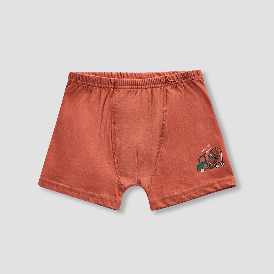 Juniors Printed Trunks with Elasticated Waistband - Set of 6