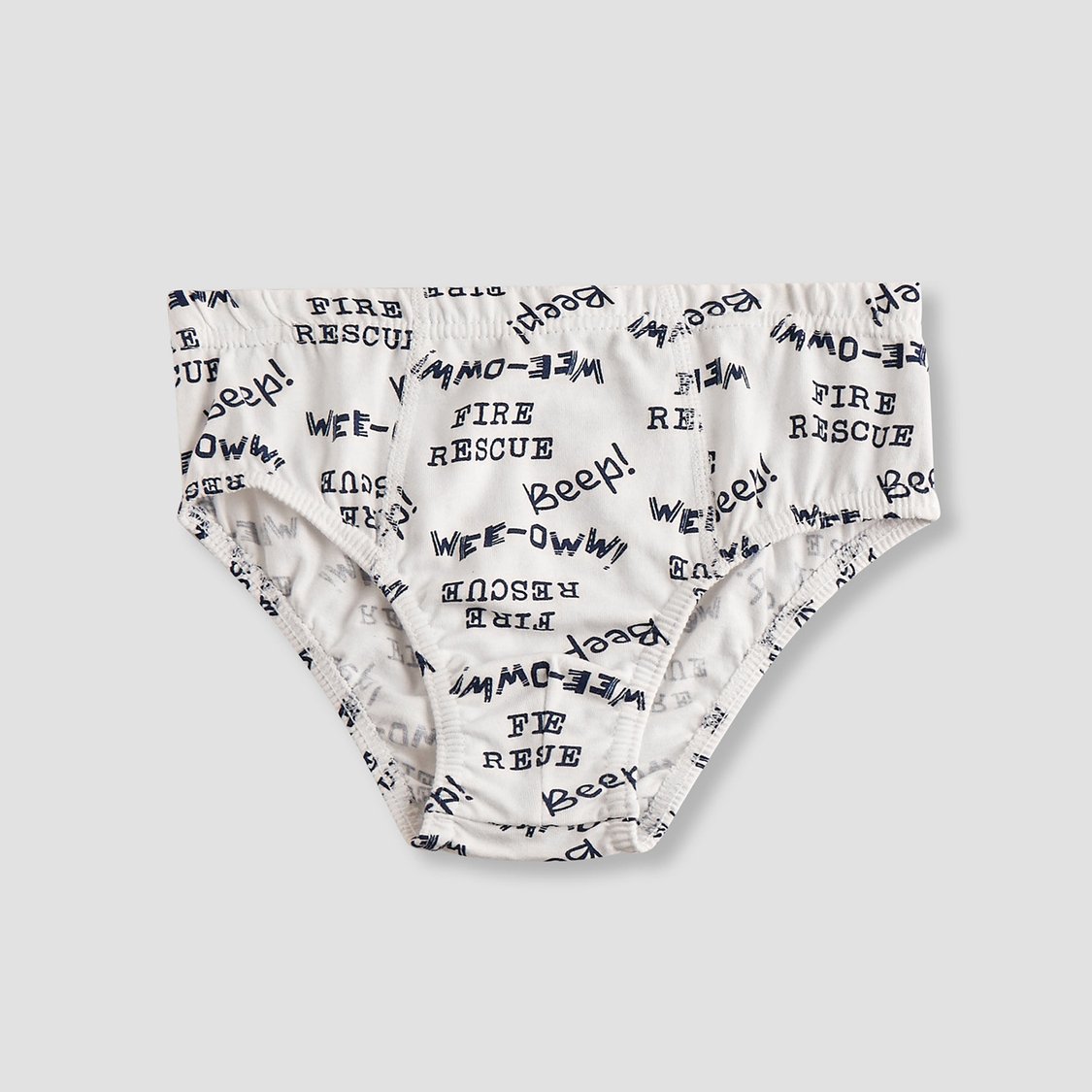 Juniors Printed Briefs with Elasticated Waistband - Set of 5