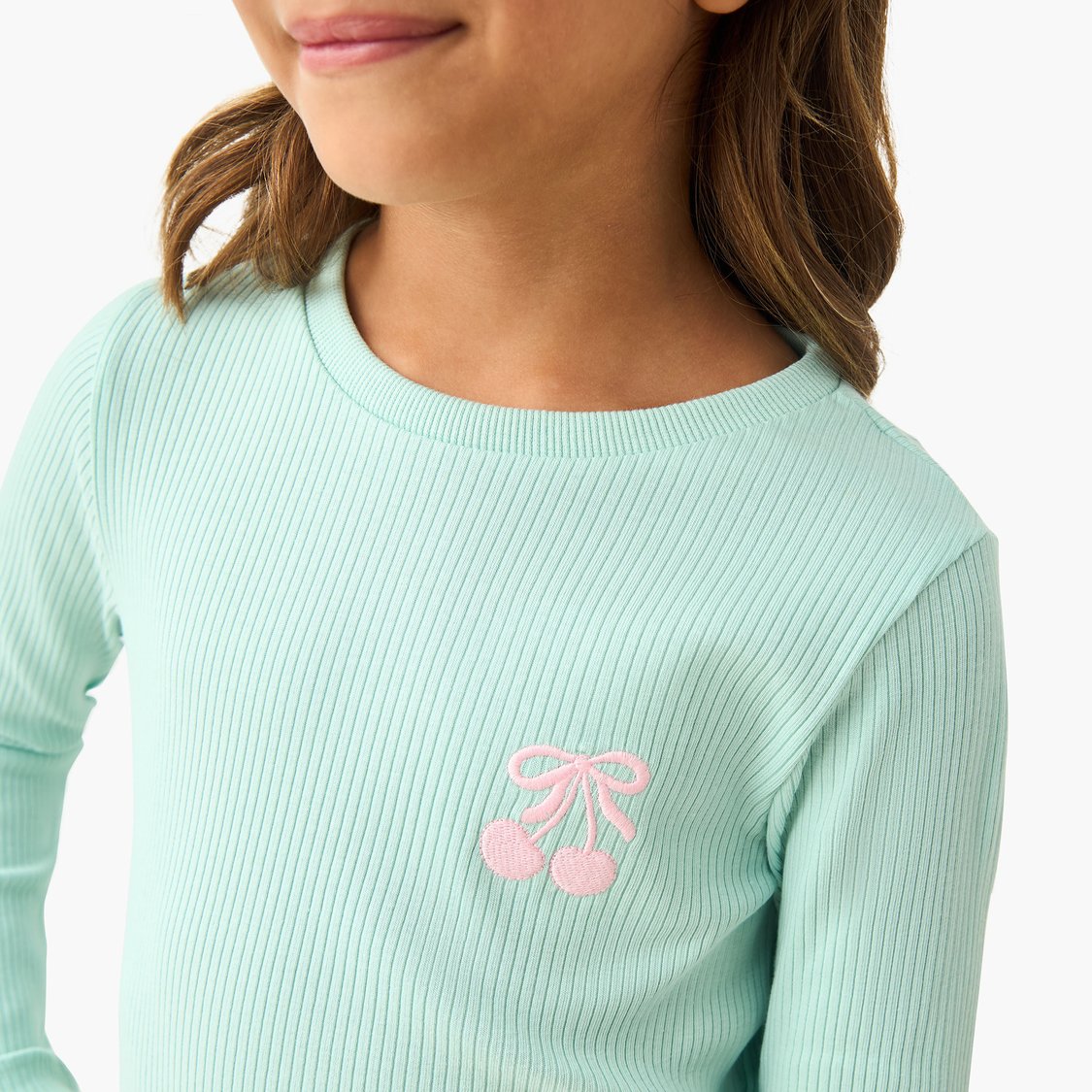 Juniors Ribbed T-shirt and Pyjama Set