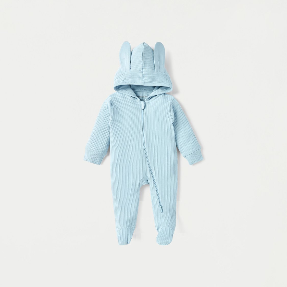 Juniors Ribbed Sleepsuit with Hood